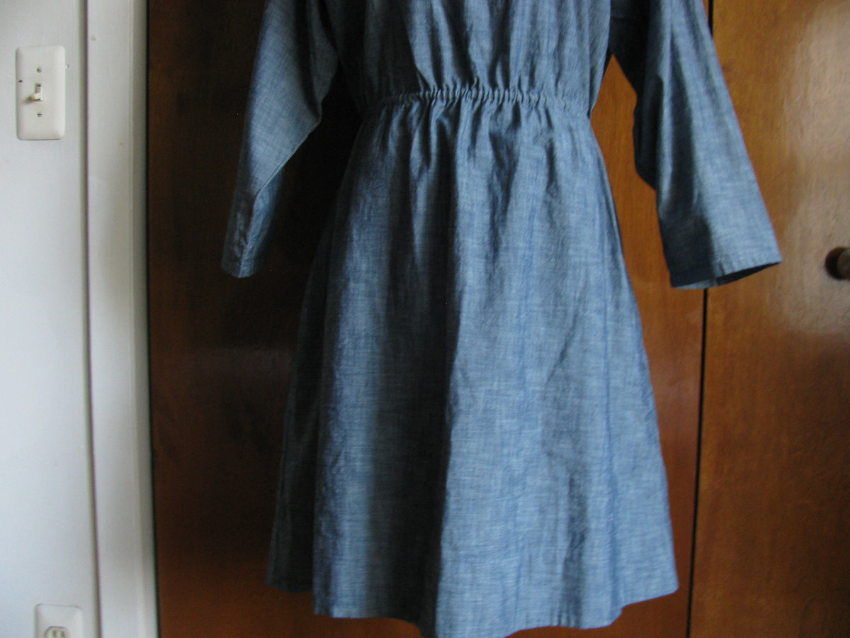 Gap women's gray cotton long sleeves dress New