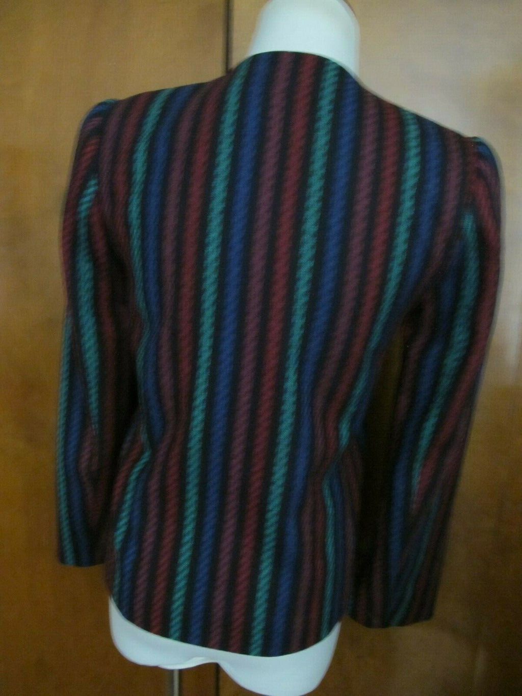 Lloyd Williams Women’s Jacket Blazer Lined Stripes Multi Color 4P pre-owned