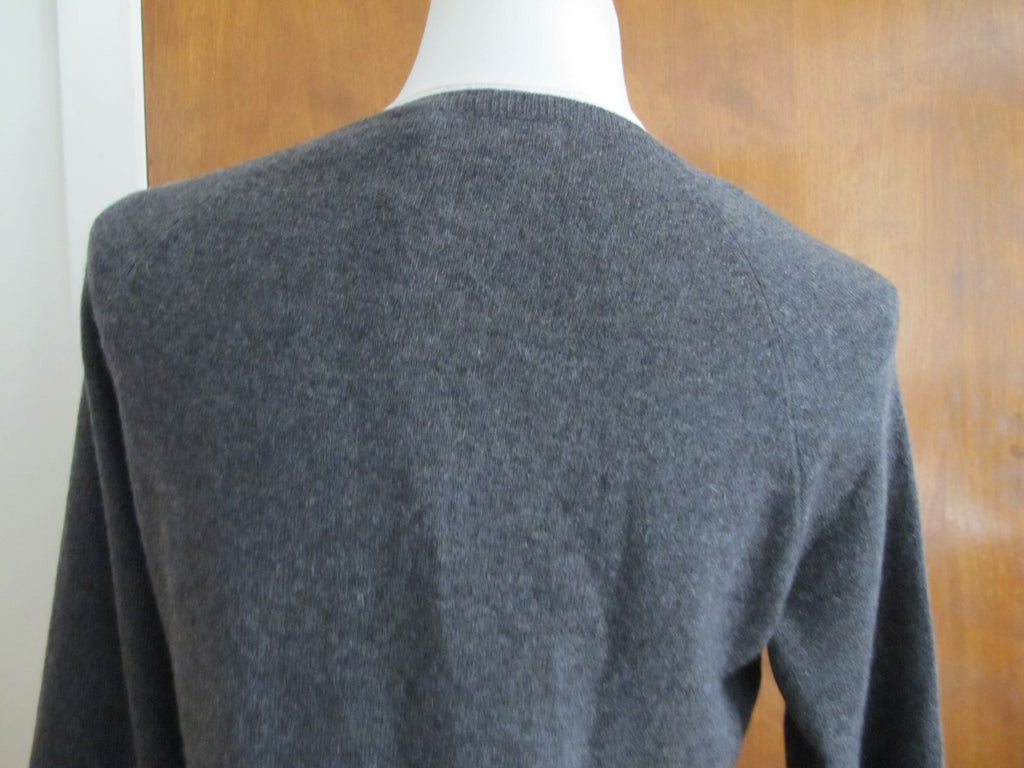 Ralph Lauren Women's Blue Gray Cashmere Sweater Size Medium New