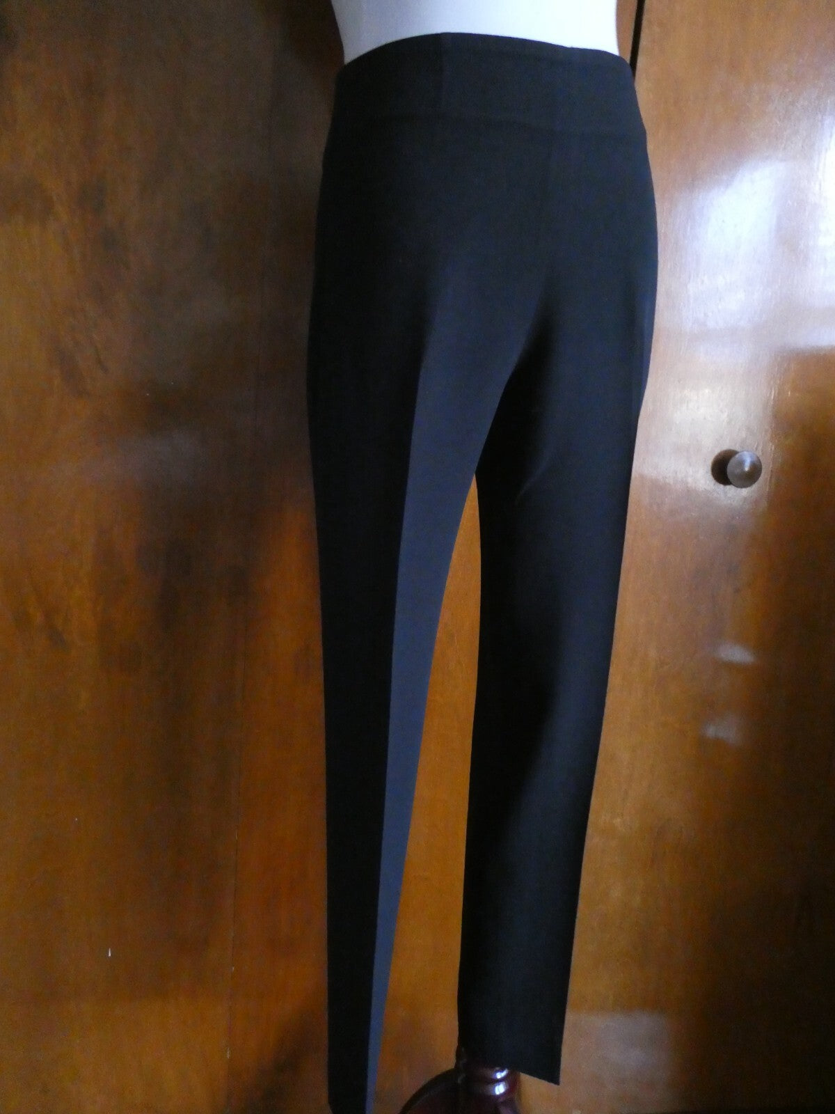 Louis Vuitton Slim Cropped Dressing Pants Black Size 36 France ECC-W05