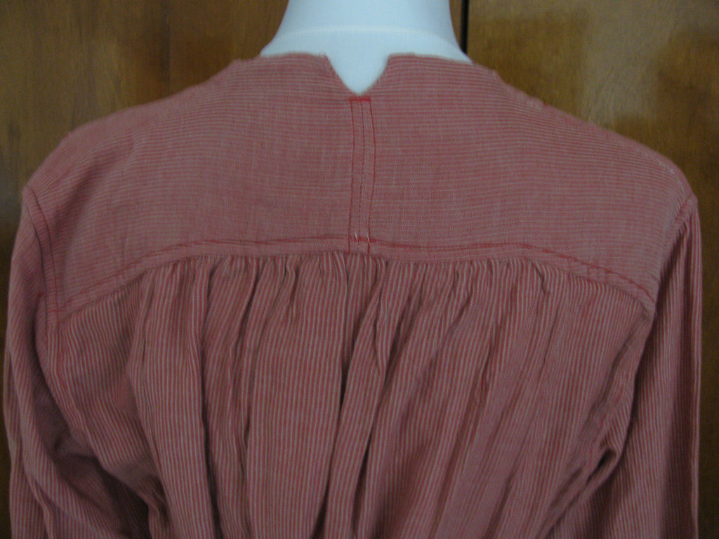 Free People women's red stripe combo cotton lined tunic top 