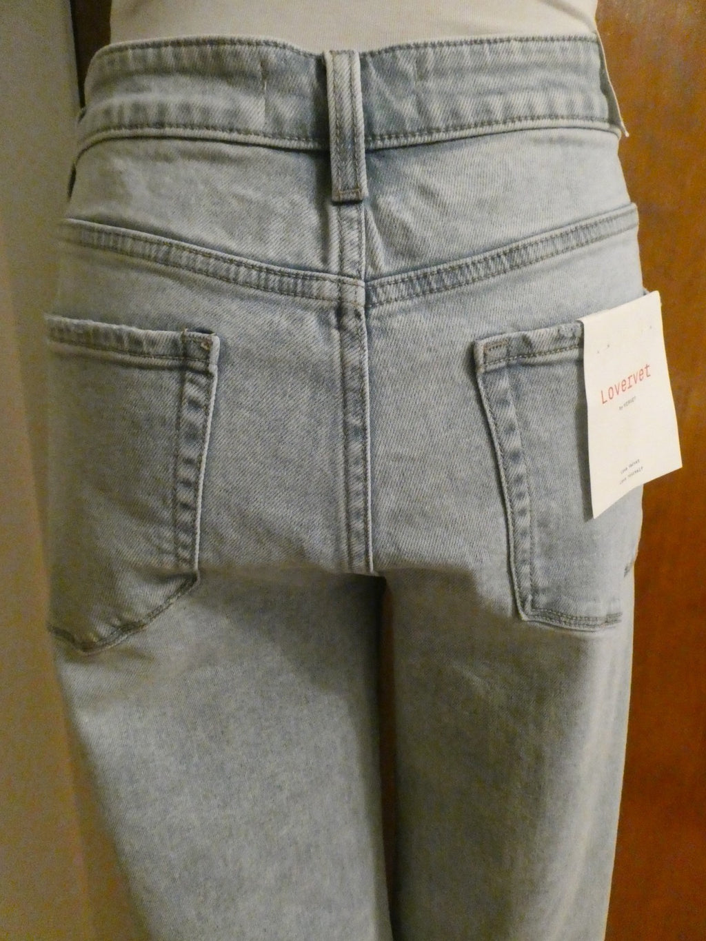 Lovervet By Vervet Women Jeans Uncharted Threads GLYDenim Wash Wide Leg Tall 31
