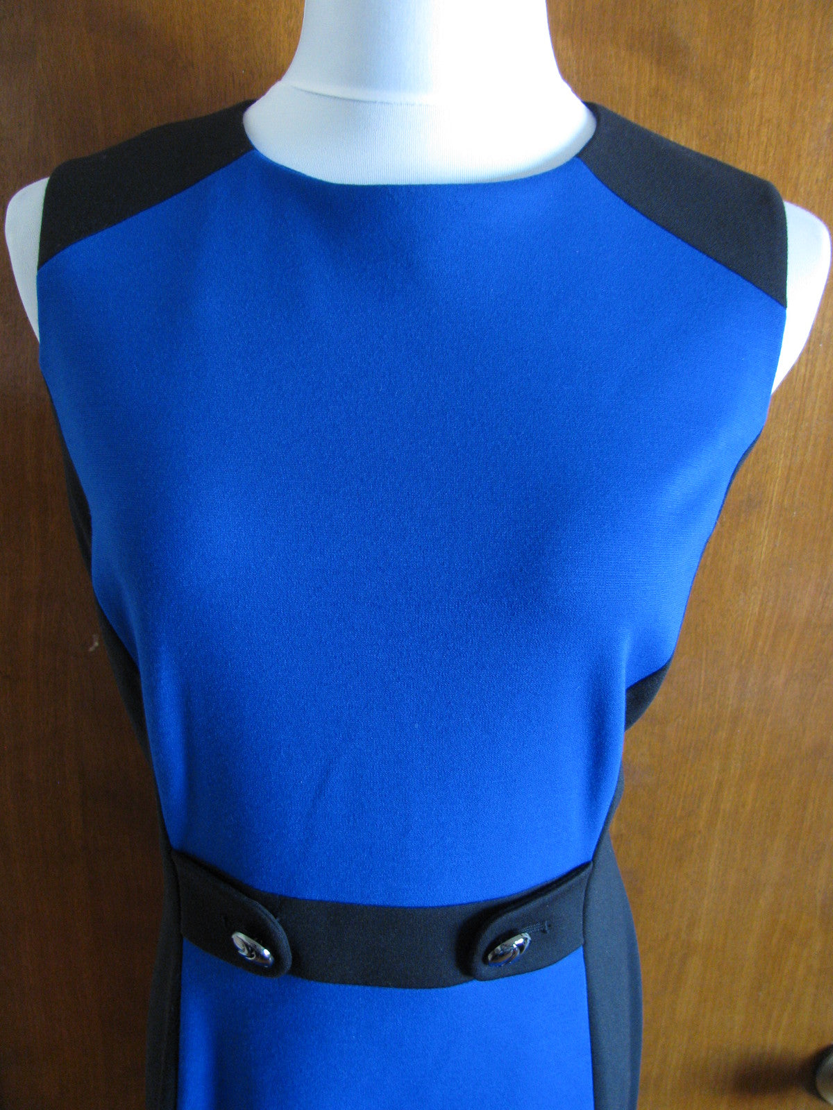 Tahari  Blue Black Dress 12