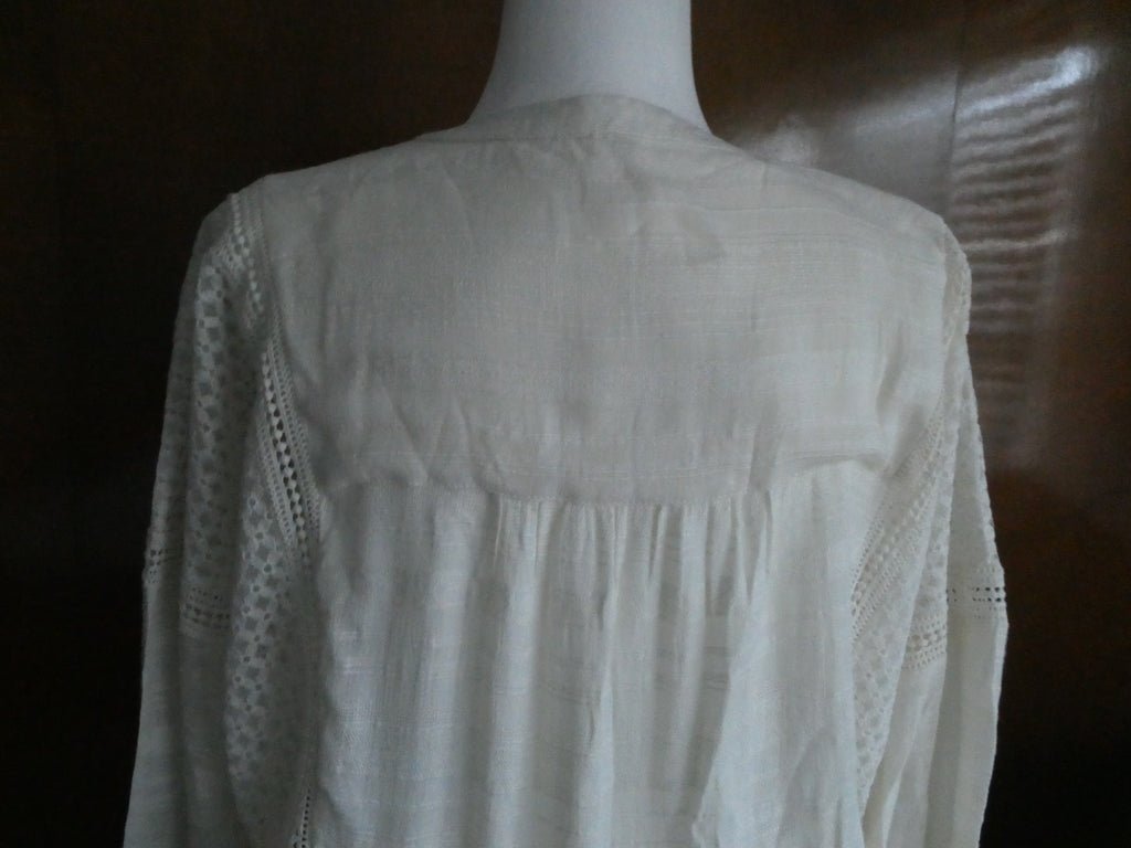 Free People women’s ivory 3/4 sleeves lined sweater dress size large