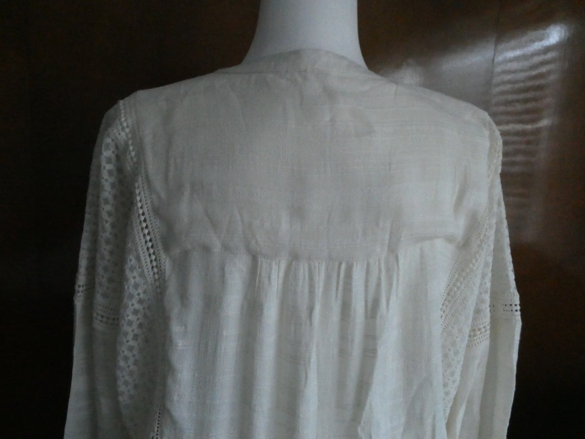 Free People women’s ivory 3/4 sleeves lined sweater dress size large