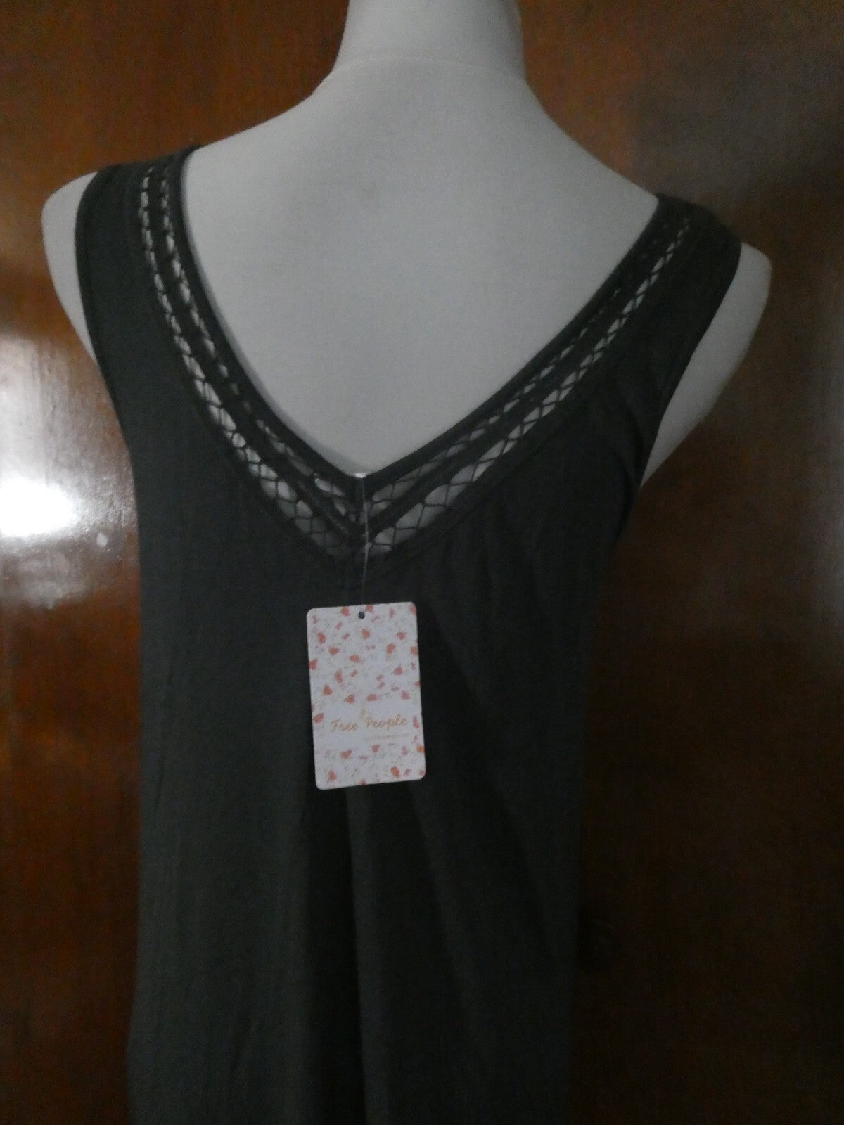 Free People Women’s Asymmetric Deep Teal Sleeveless Dress XS 