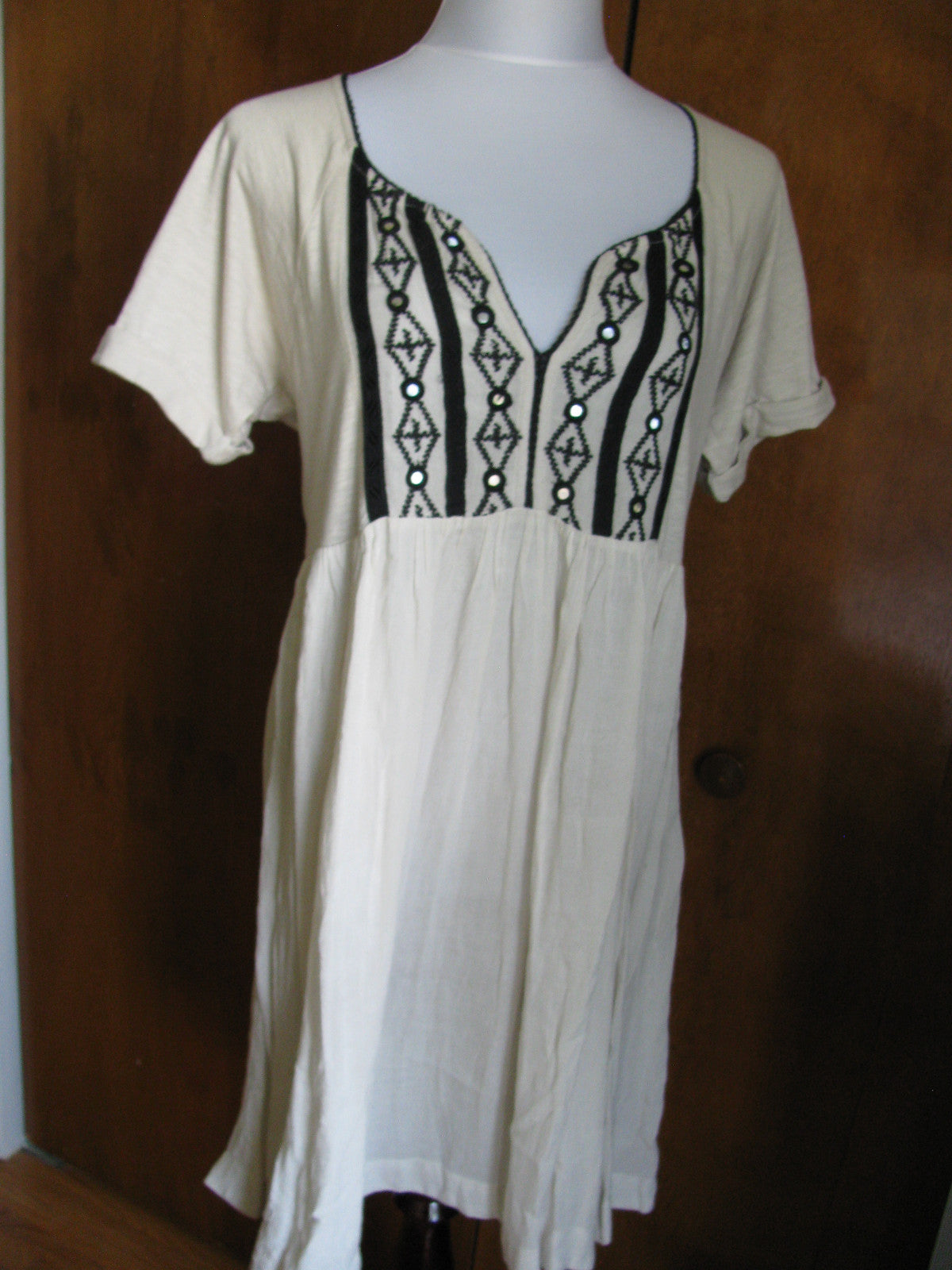 Free People Women's sand embroidered dress New