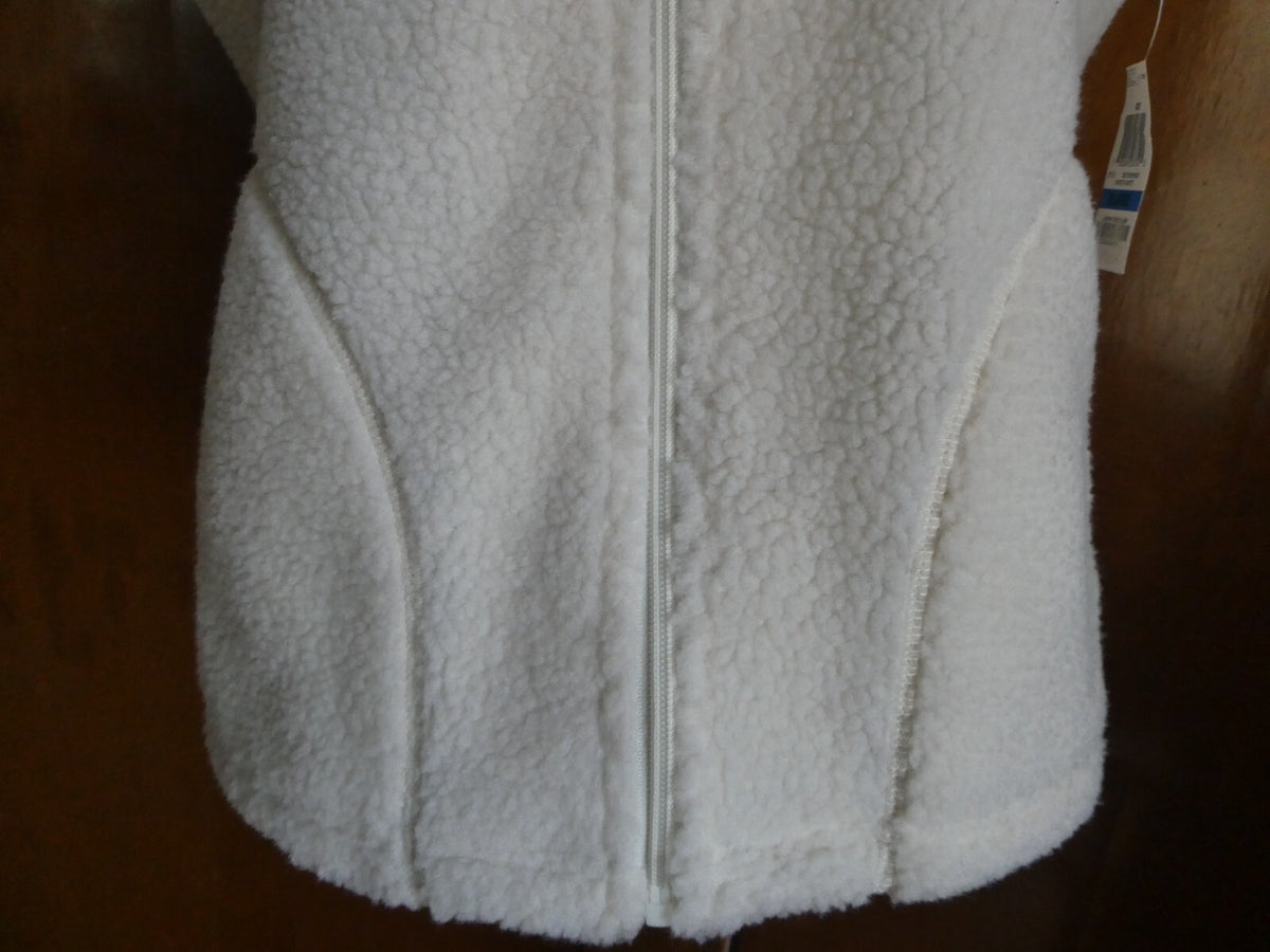 Style & CO. Sport Women's Winter White Full Zip Soft Vest w/Pockets Size XL