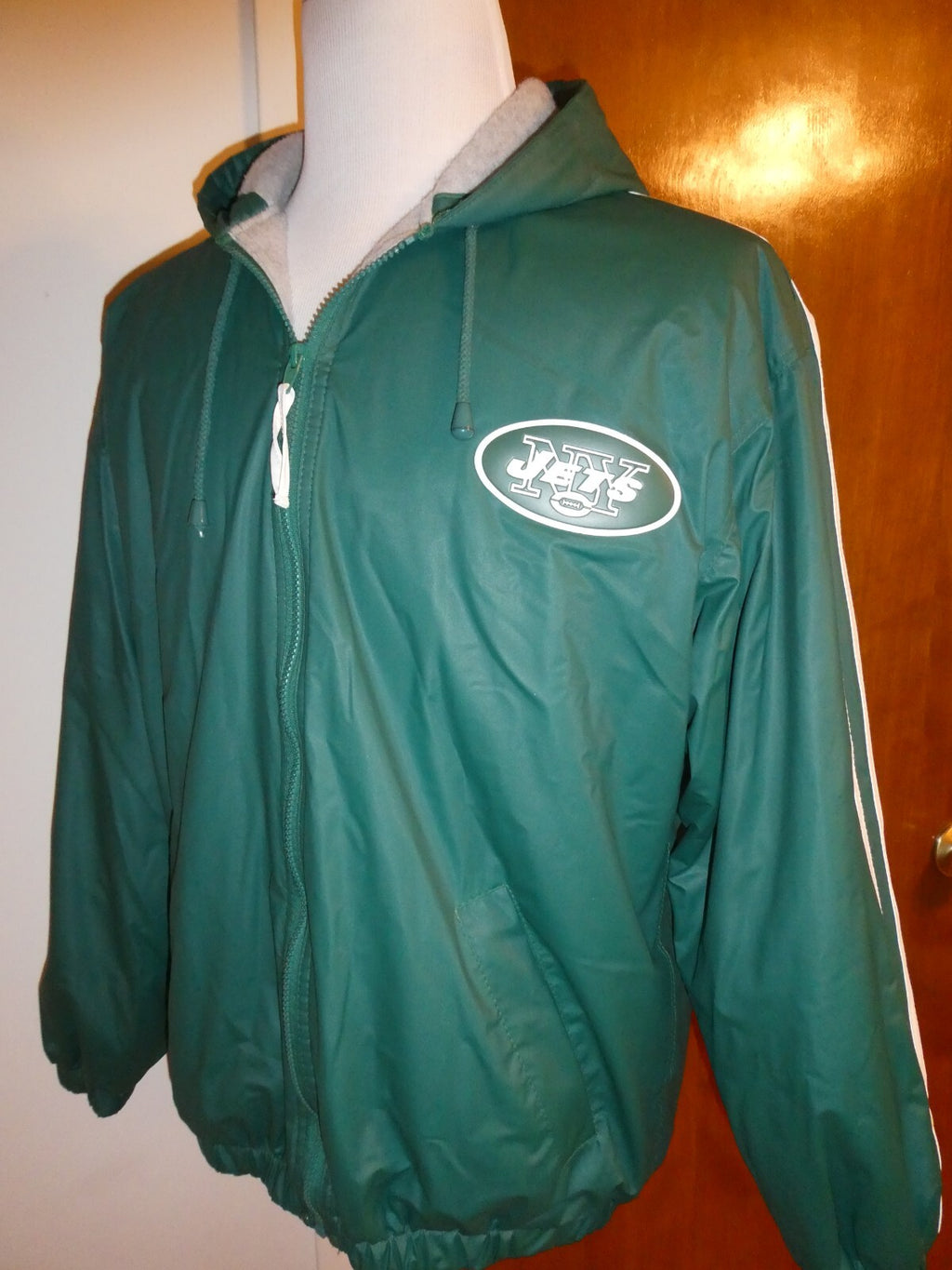 New York Jets Pro Line Coat Size Medium Unisex Adult with Hood and Liner