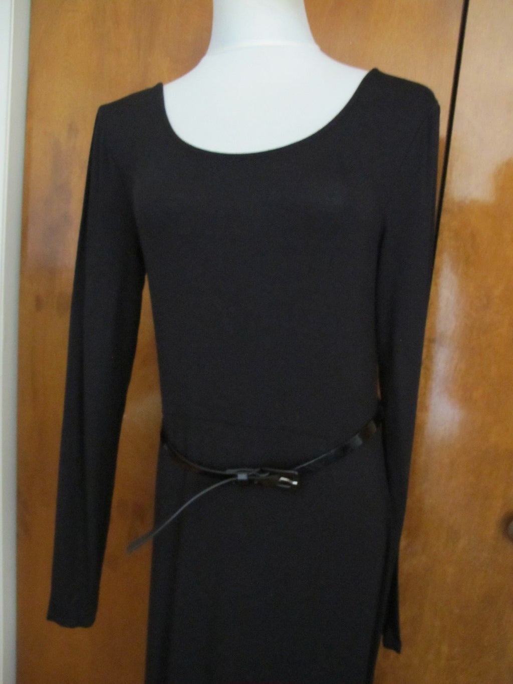 Armani Exchange Women's Rayon Black Evening Dress 