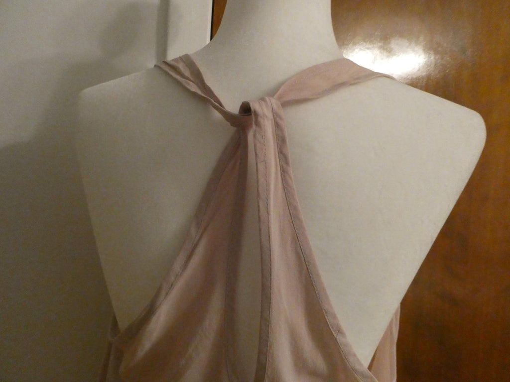 Gap women's dusty pink detailed 100% viscose top size Large