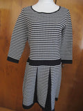 Lauren Ralph Lauren women’s black white fit and flare NWT dress size Large