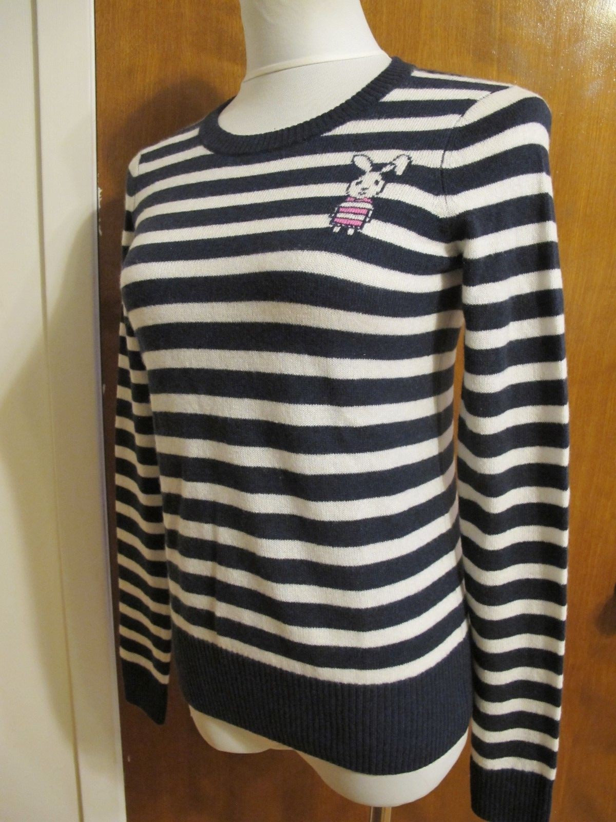 Bloomingdale Aqua Women’s Multicolor Detailed Soft Cashmere Sweater Size Xsmall