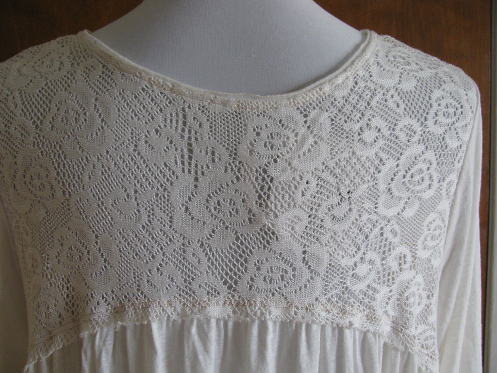 Free People Women's Ivory Soft Rayon Embroidered Mini Dress Size Medium New