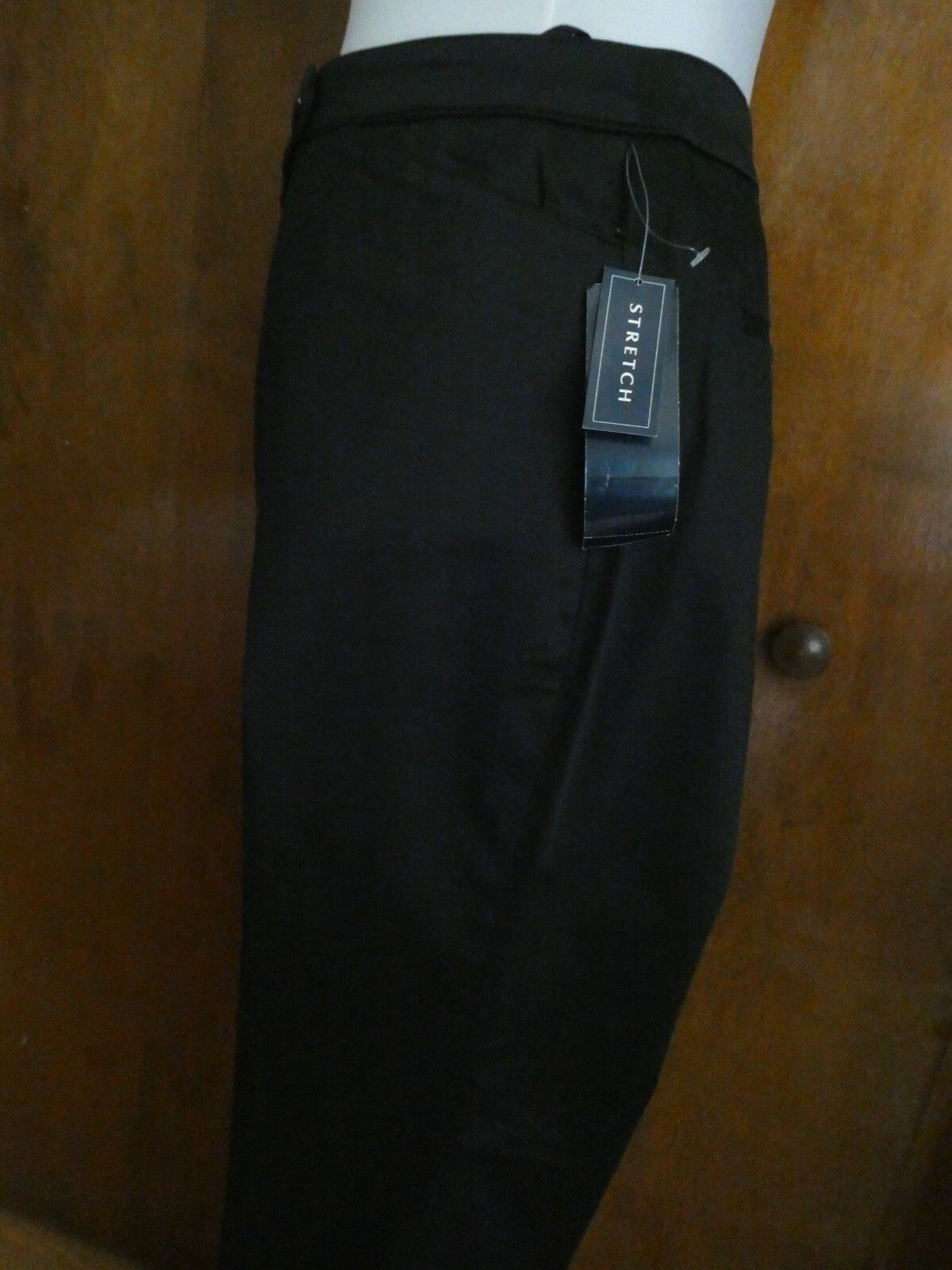 Jones New York Signature women's cotton black pants wide leg at bottom size 12