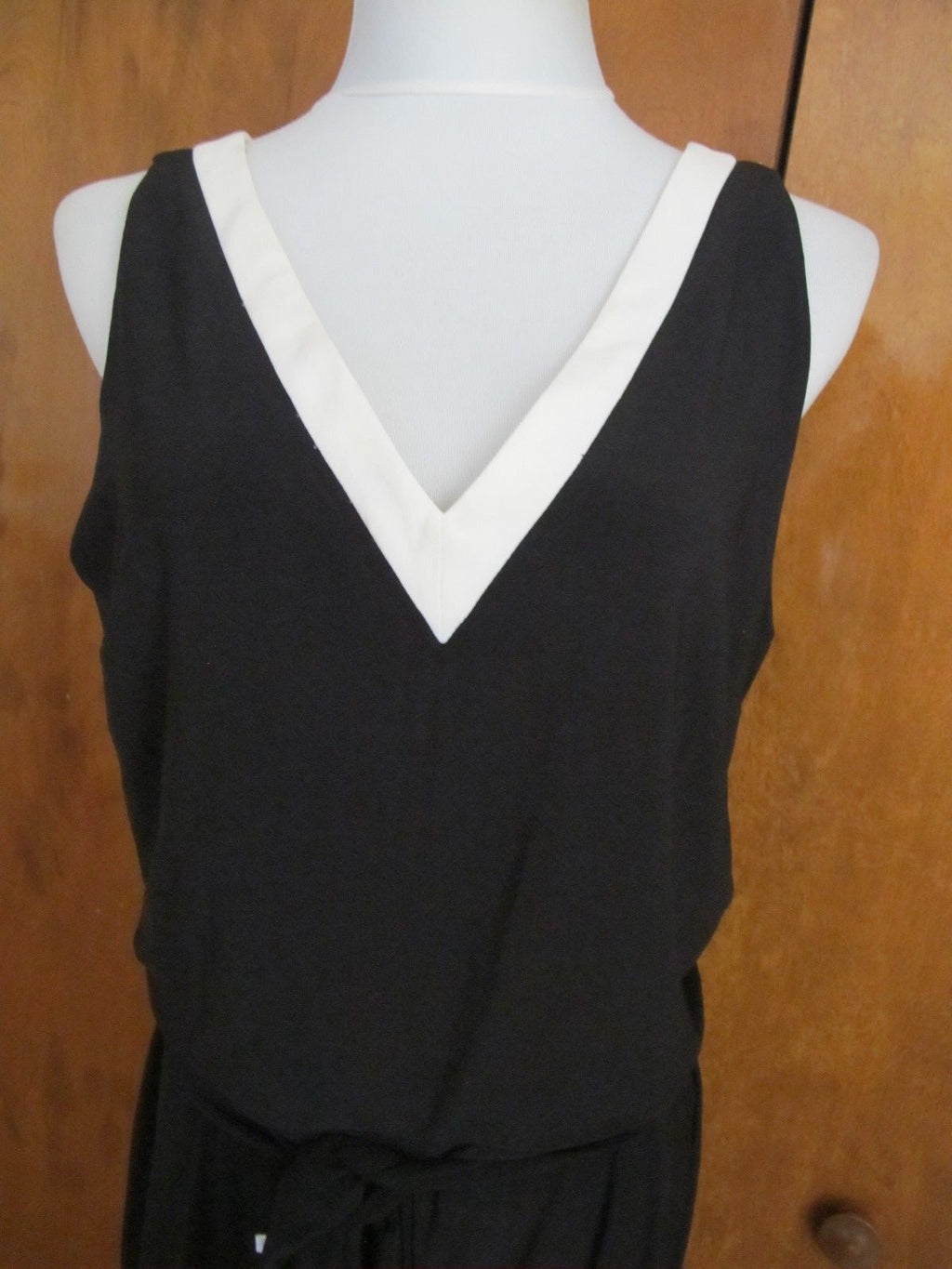 Lauren Ralph Lauren women’s black white jumpsuit size large NWT