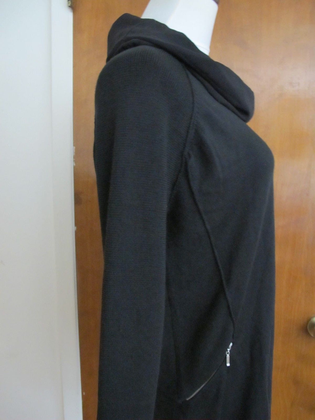Design History Women's Black Stylish Sweater Dress Size Large NWT