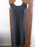 Sutton Studio women's gray cashmere detailed sleeveless dress XLarge 