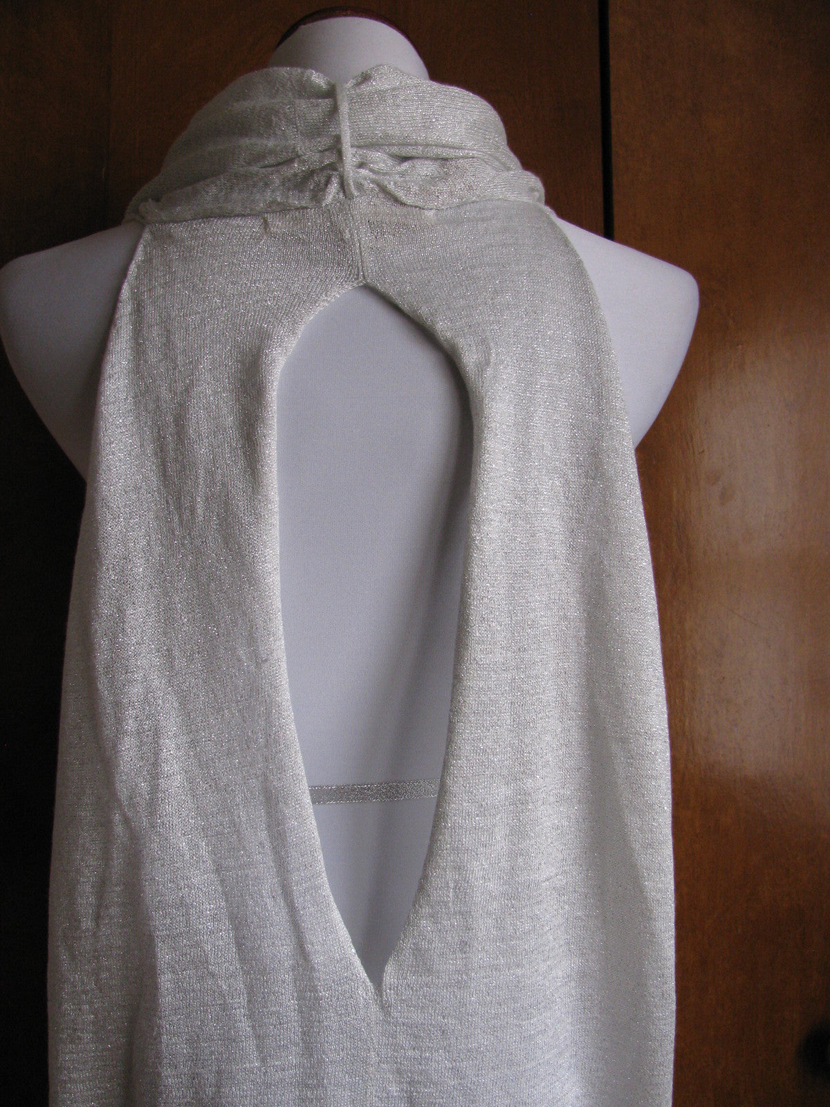 Rachel Roy women's light silver fancy top size Small 