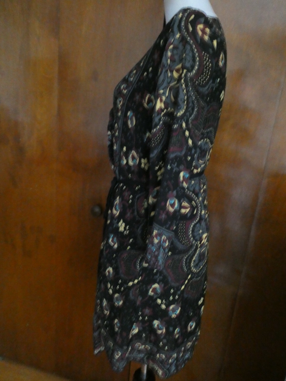Rachel Roy women’s multicolor material belted scarf dress Size Small