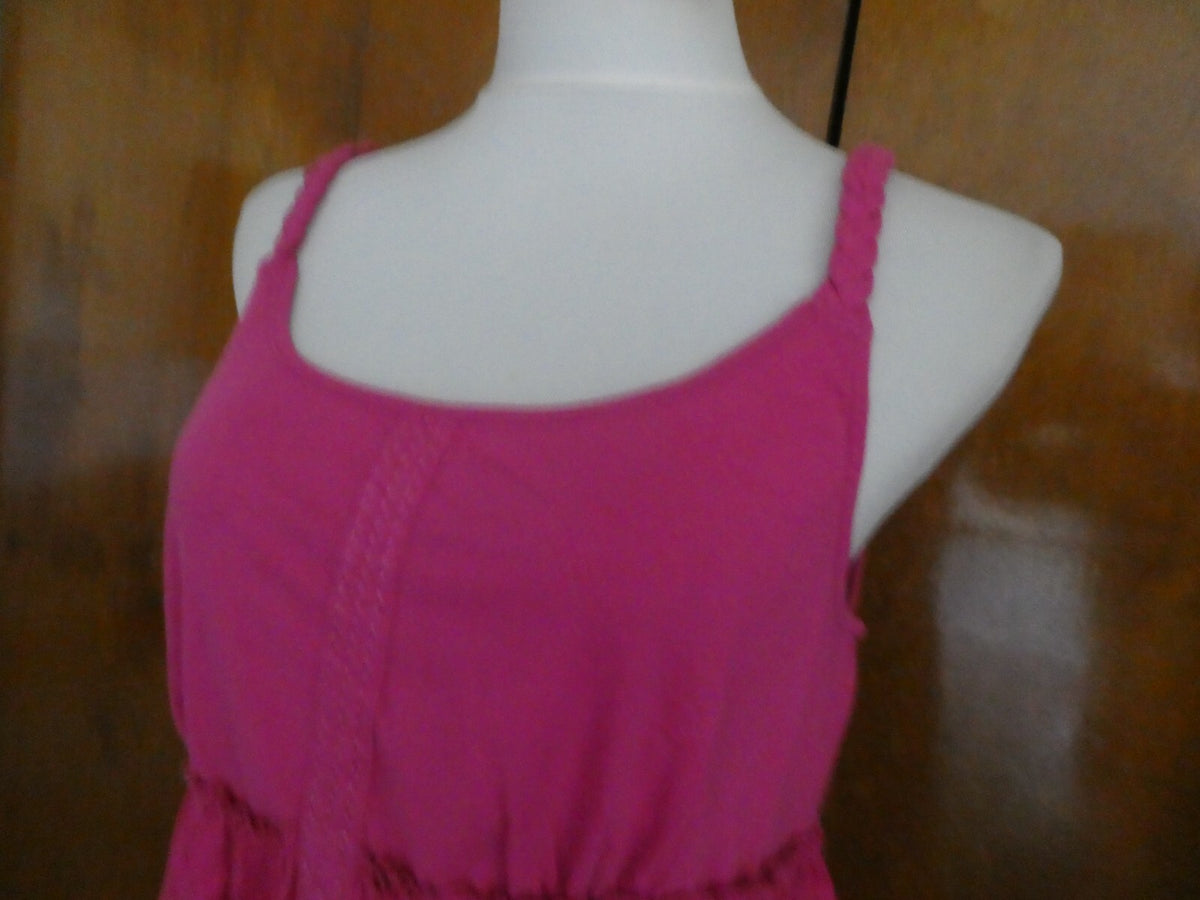 Tommy Hilfiger women's pink soft cotton detailed top size large