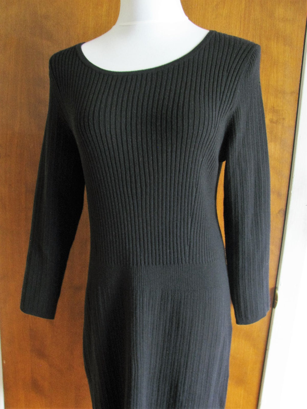 Gap women's Black Cotton Viscose Sweater Dress Xlarge Fits size Large 
