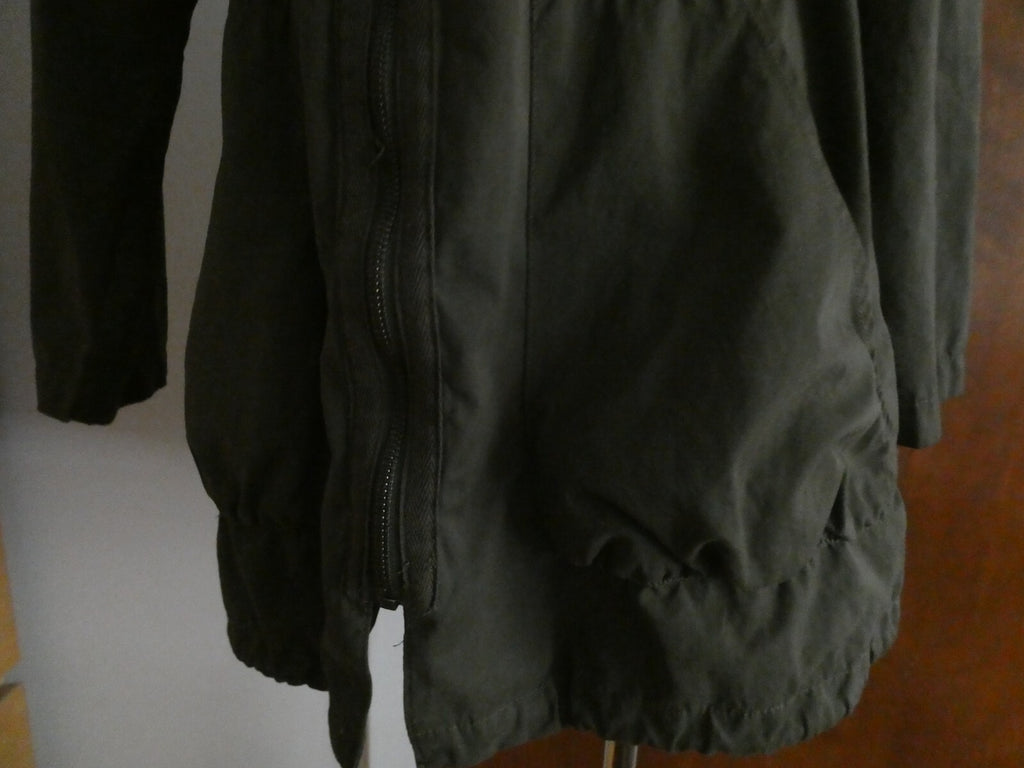 Mossimo Supply Co Women’s Olive Green Water Resistant Hood Jacket Size Small