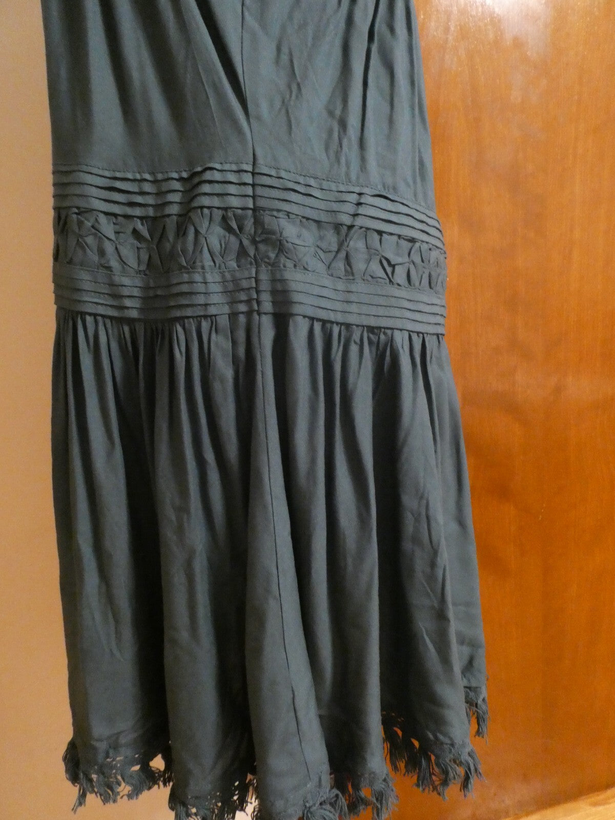 Anthropologie Floreat women's green 100% viscose dress