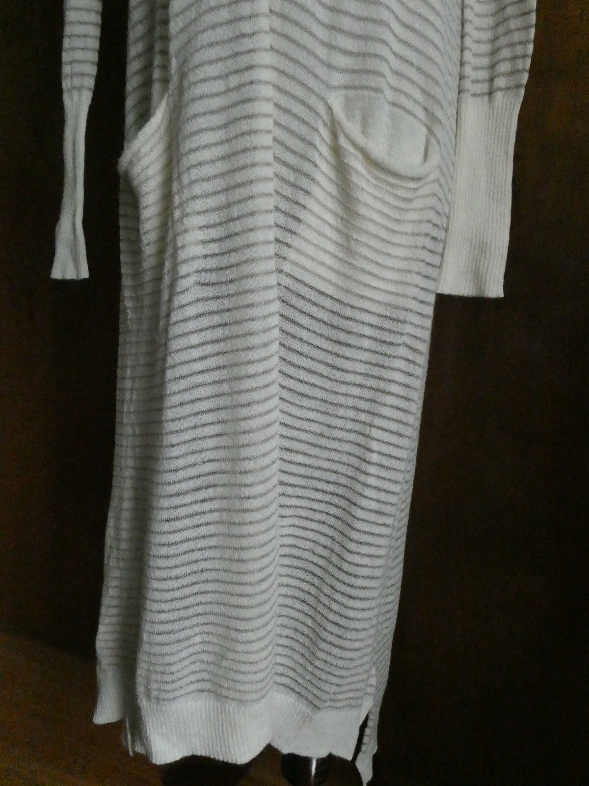 Free People Women's Ivory Comb Long Cardigan Xsmall 