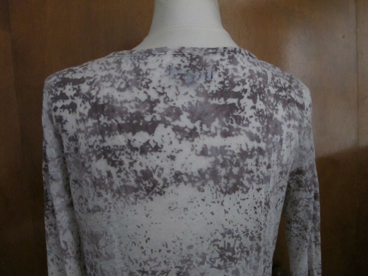 Vivienne Vivienne Tam Asymmetric Gray Tunic Long Top Size Medium 
