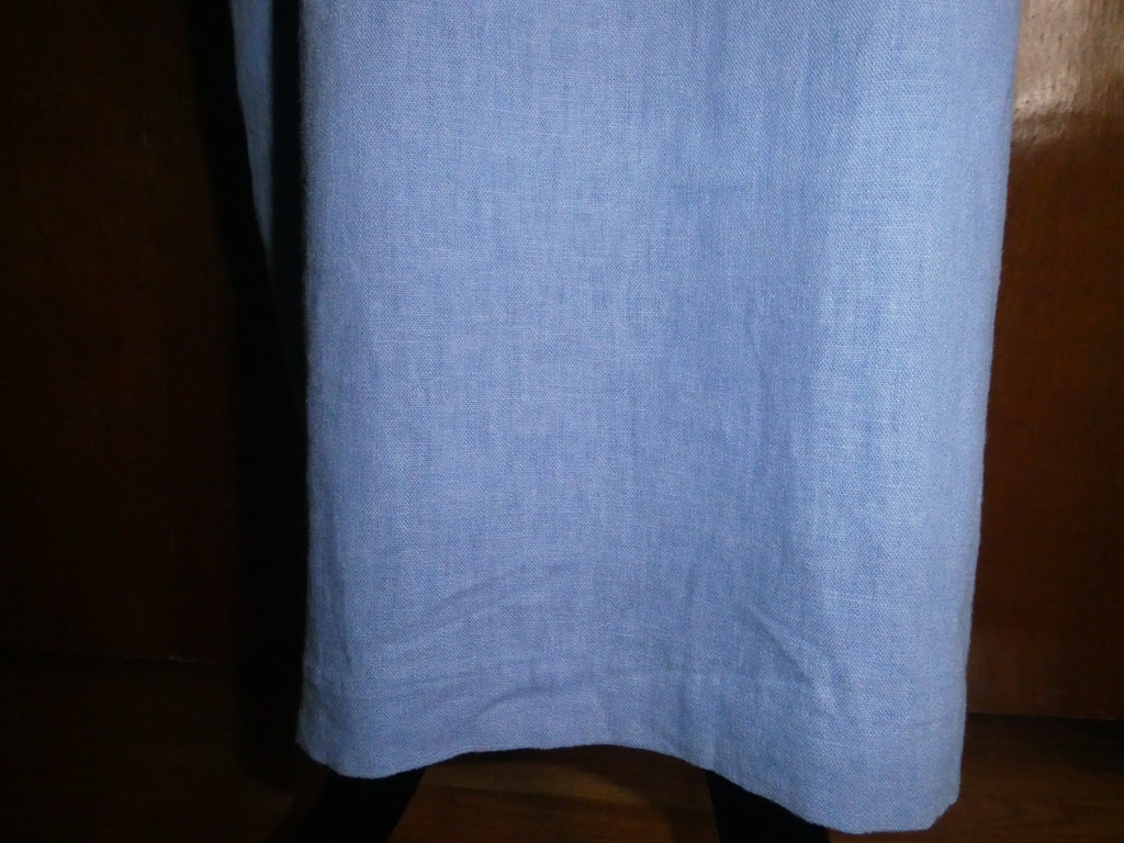 Ultra Dress New York  Lilac Linen Blend Embroidered Floral Maxi Dress Lined 10