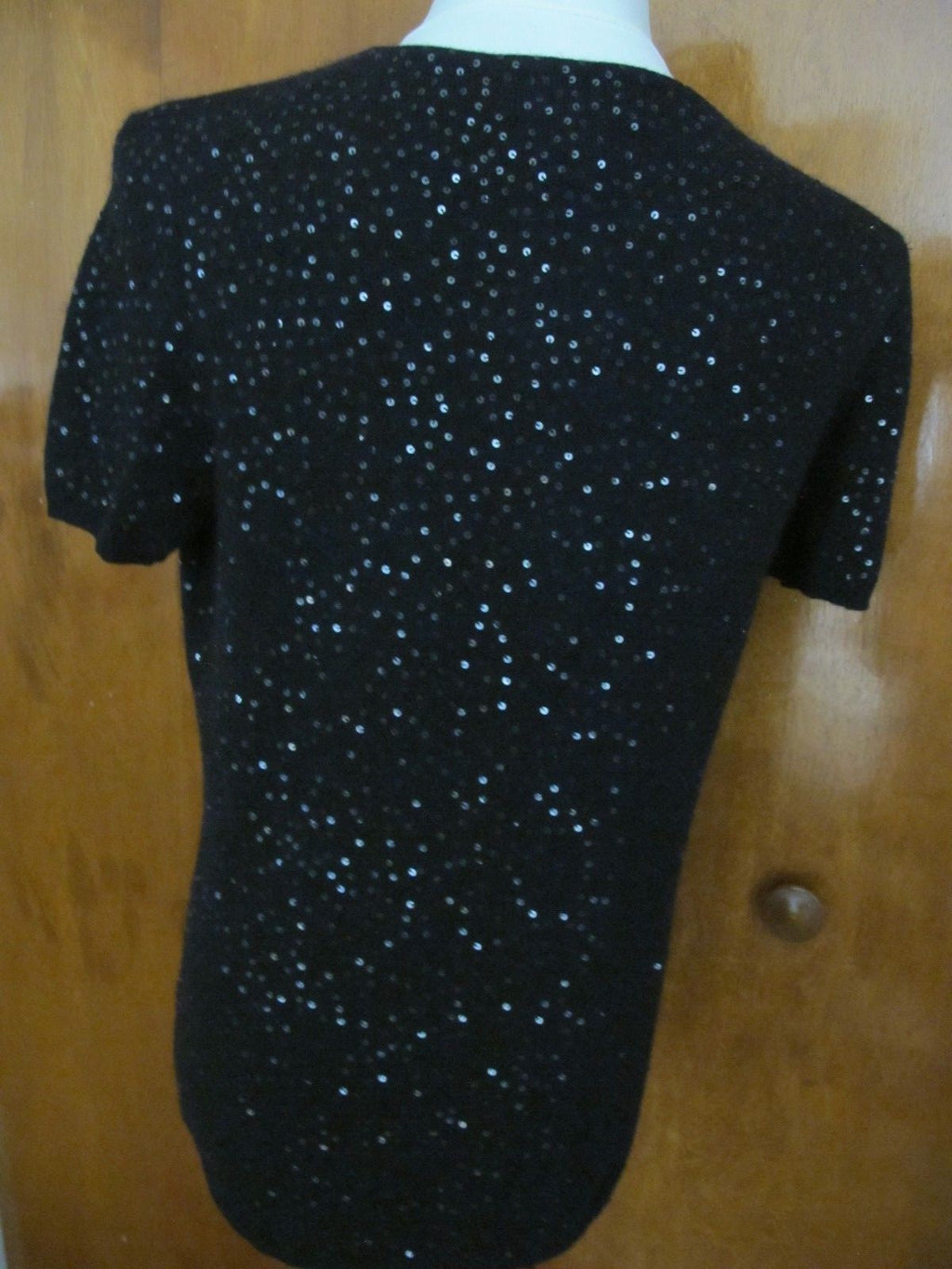 By Bloomingdale’s womens black evening cashmere sweater 