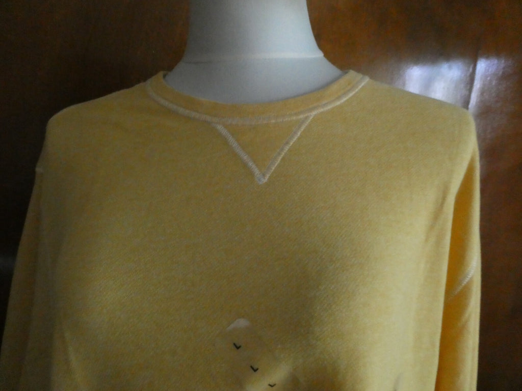 Gap Women's Cotton Blend Yellow Sweater Size Large