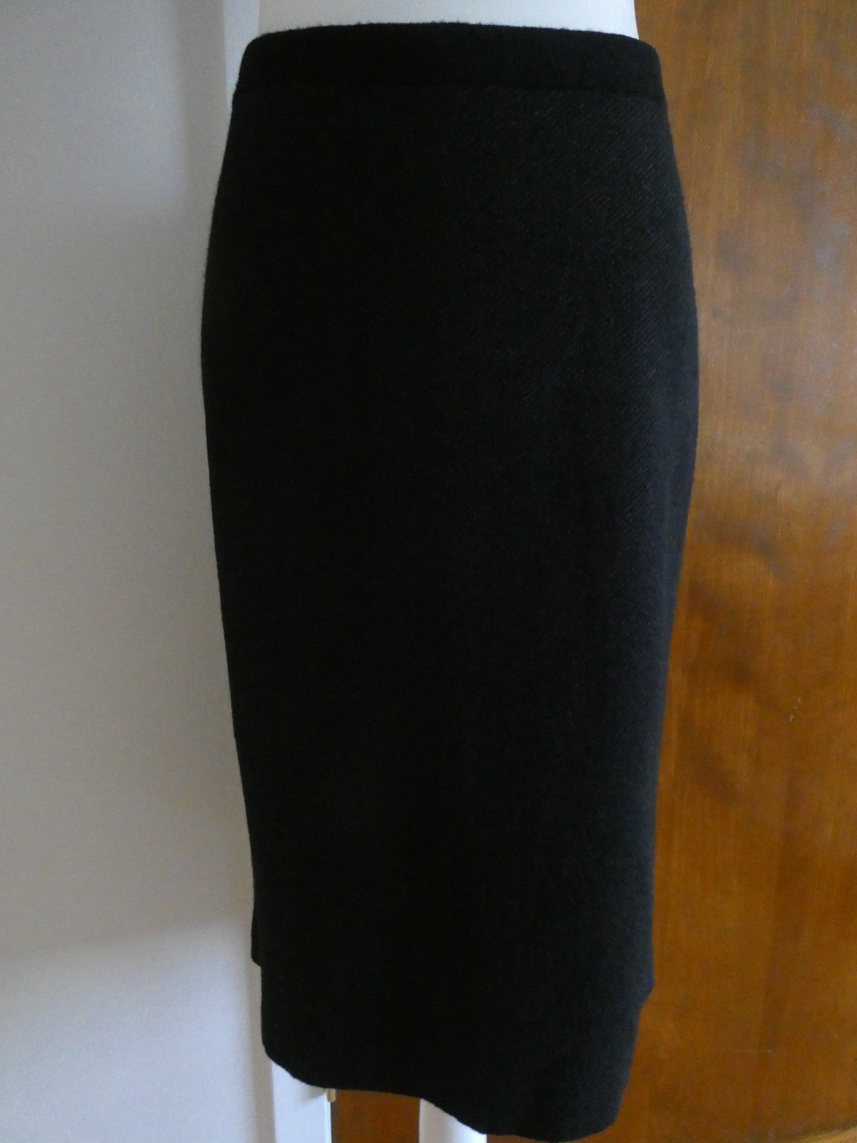 Eileen Fisher Women’s Black Wool Blend Pencil Skirt Size Large New w/Tag $198
