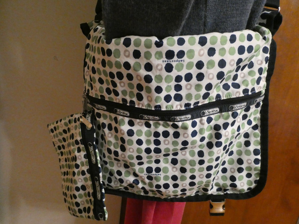 LeSportsac Deluxe Everyday Bag Starlite Multicolor Crossbody 2 Piece W Cosmetic