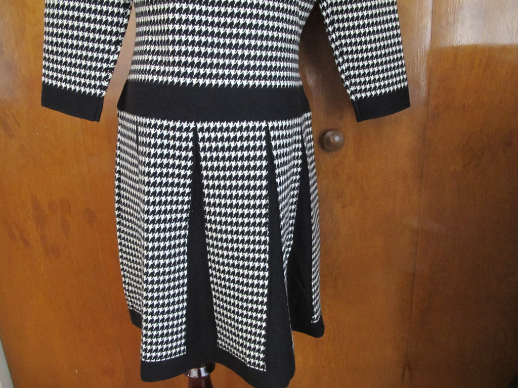 Lauren Ralph Lauren women’s black white fit and flare NWT dress size Large