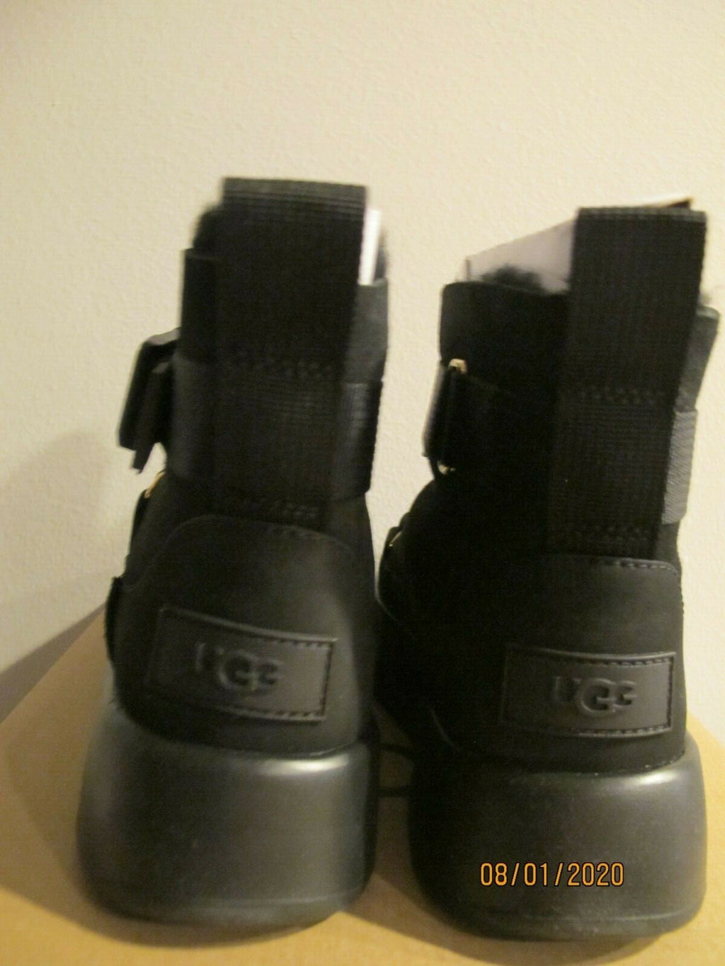 Ugg Australia Women's Black Classic Boom Buckle Combines Sneaker And Boot 5
