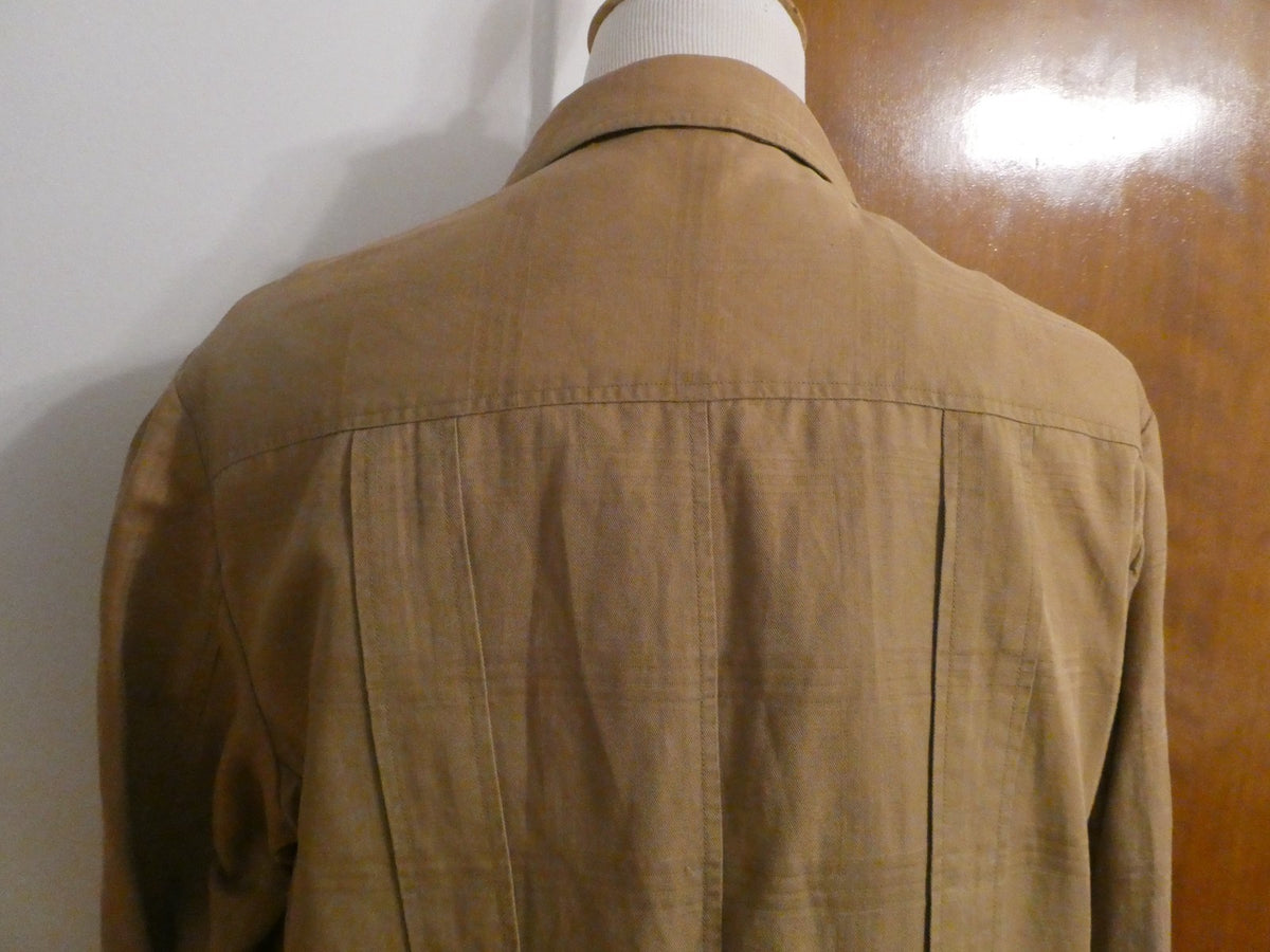 Robert Graham Blazer Men’s Soft 100% Cotton Brown Sport 1 Piece Coat Casual XL