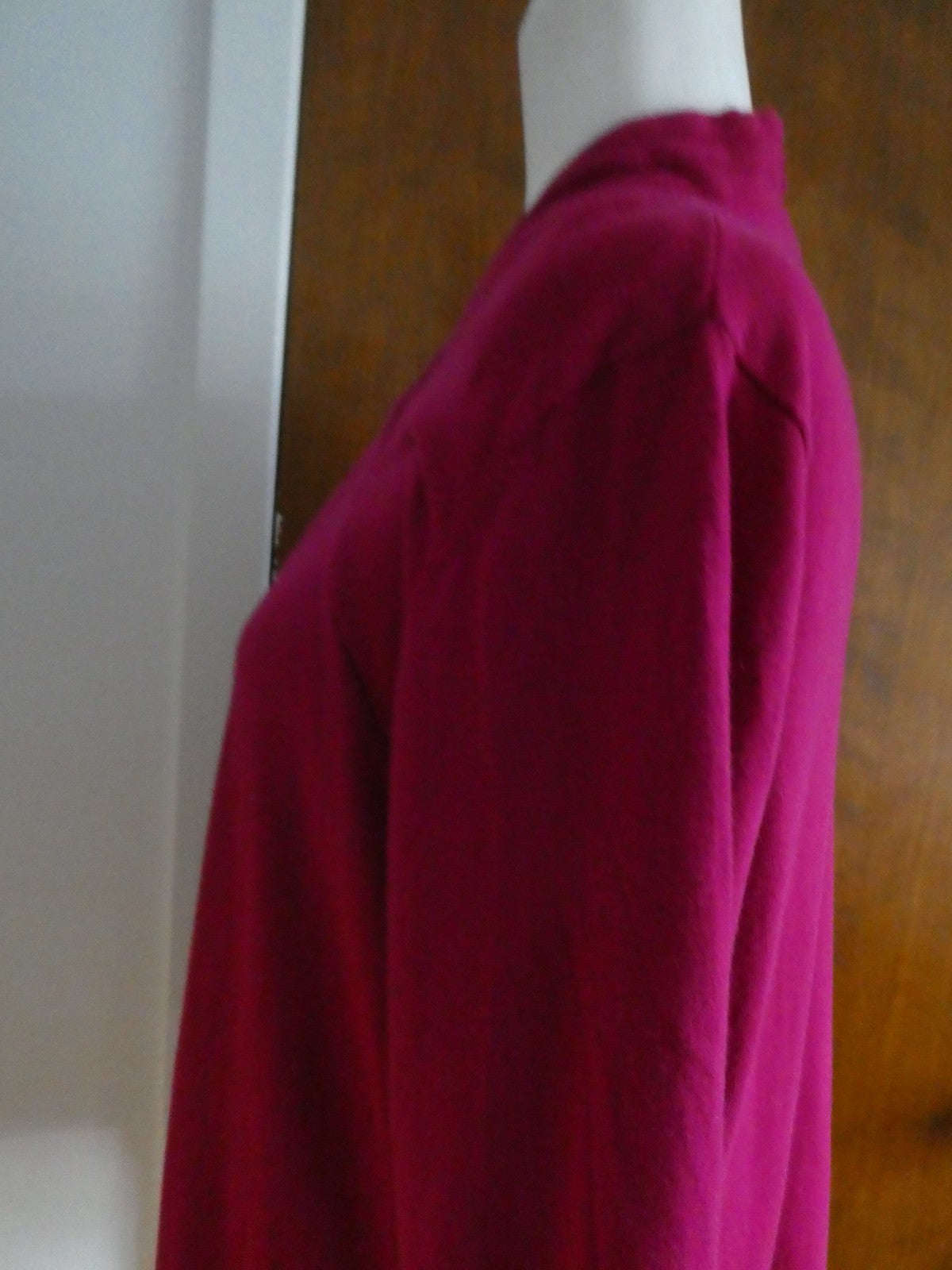 Jones New York Signature Women's Sweater Top Magenta Pink Cotton Modal Size 1X