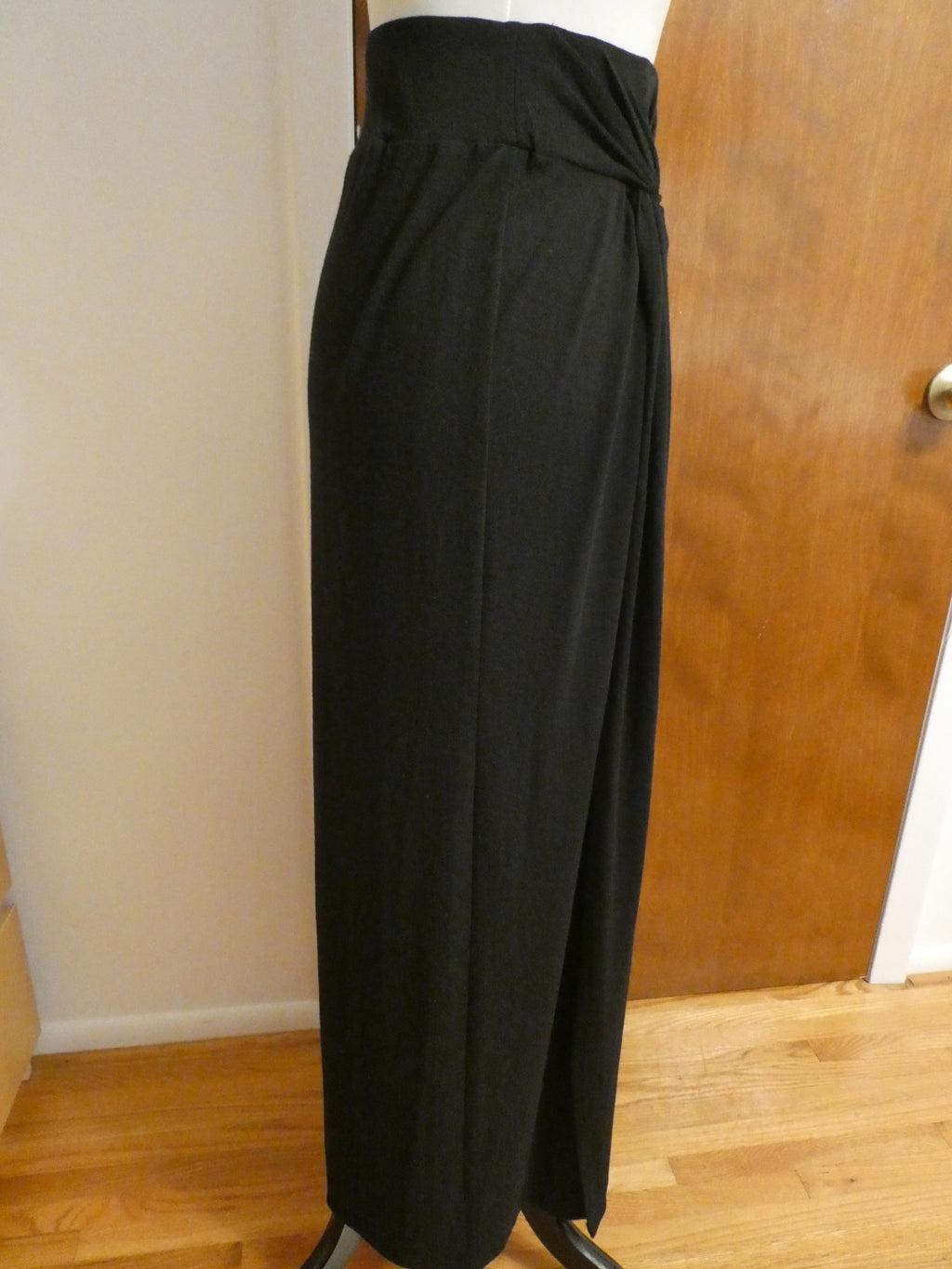 Sonoma Women Black Detailed Maxi Long Soft Skirt Size XSmall New w/Tag