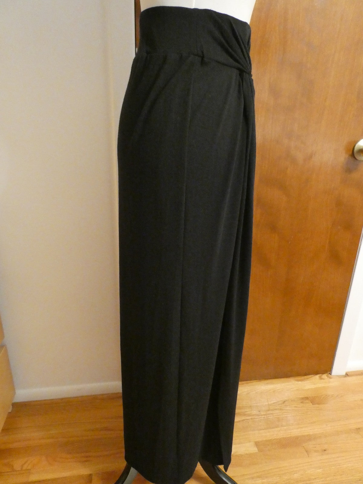 Sonoma Women Black Detailed Maxi Long Soft Skirt Size XSmall New w/Tag