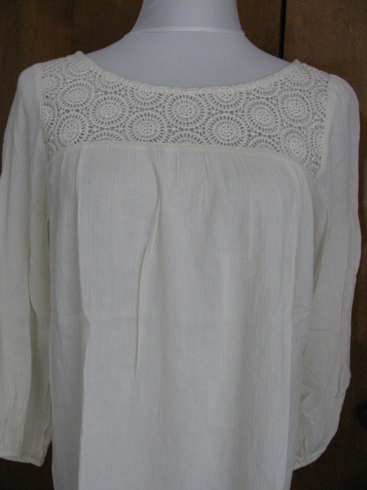 Denim & Supply women's fabric crafted Off White cotton top 