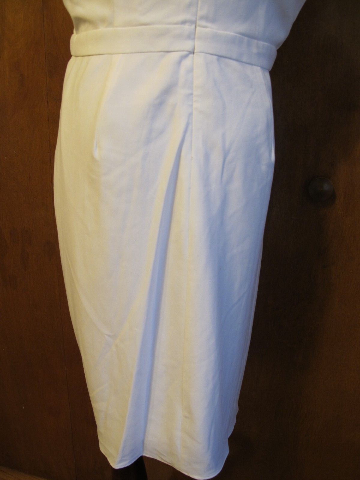 Guess women's off white evening wrap dress size 12 NWT fits size 10