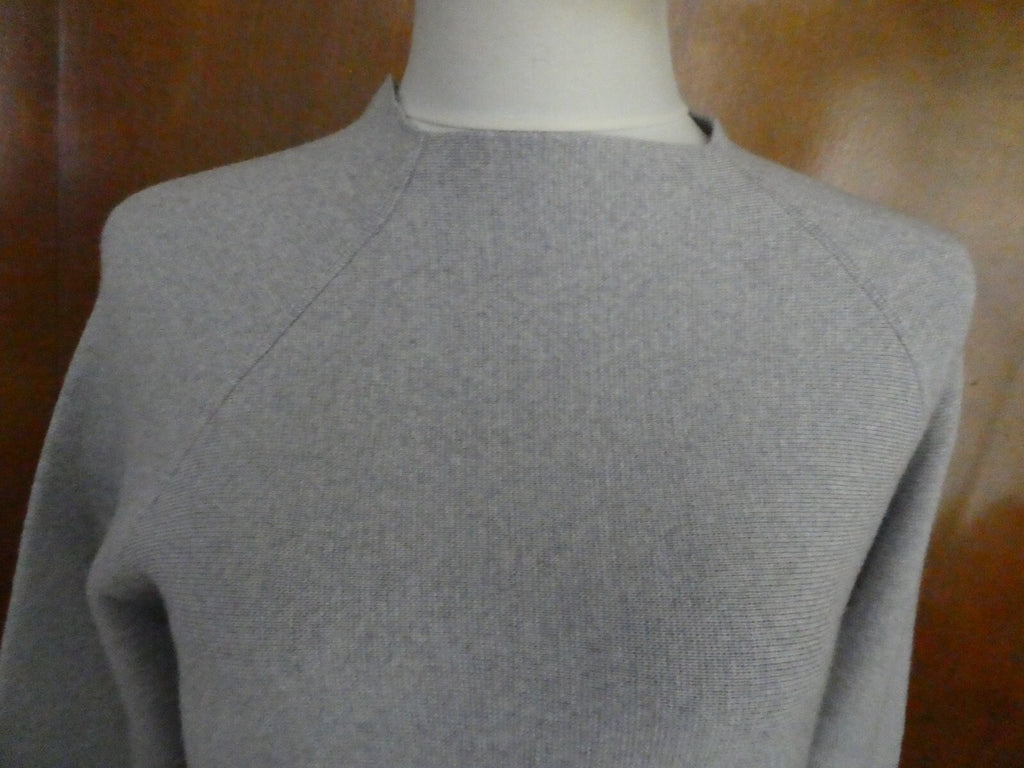 Armani Exchange Women's Gray 3/4 Sleeves Merino Wool Dress