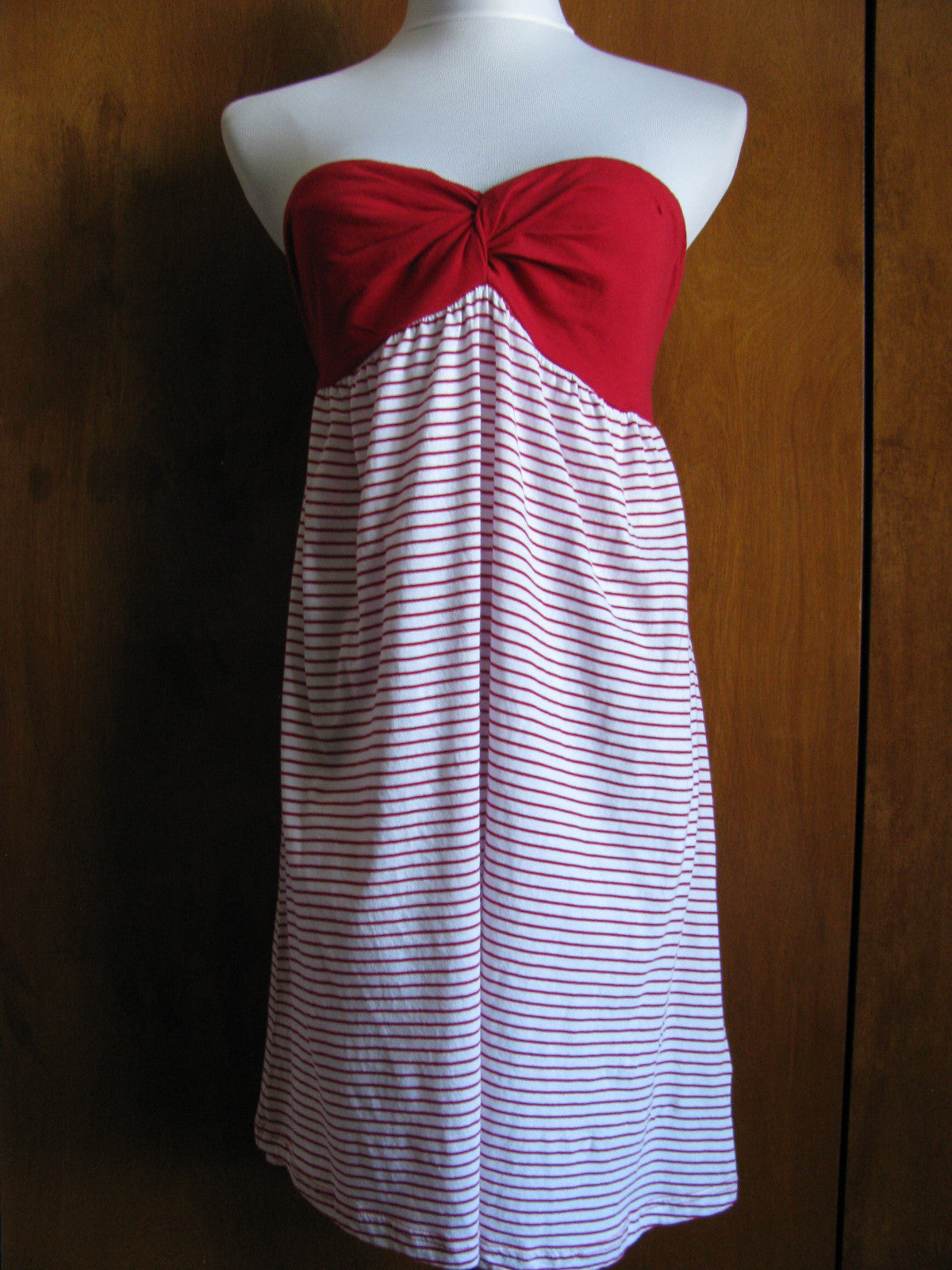 Denim & Supply Ralph Lauren women’s white red twist mini dress New