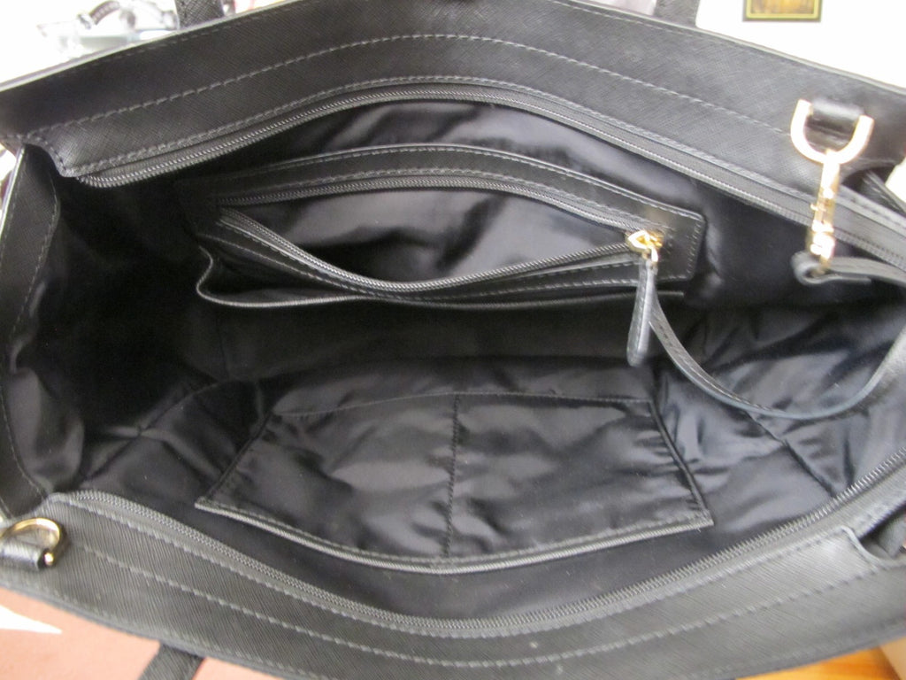 MICHAEL KORS Women's Black Large Nylon Handbag Tote 