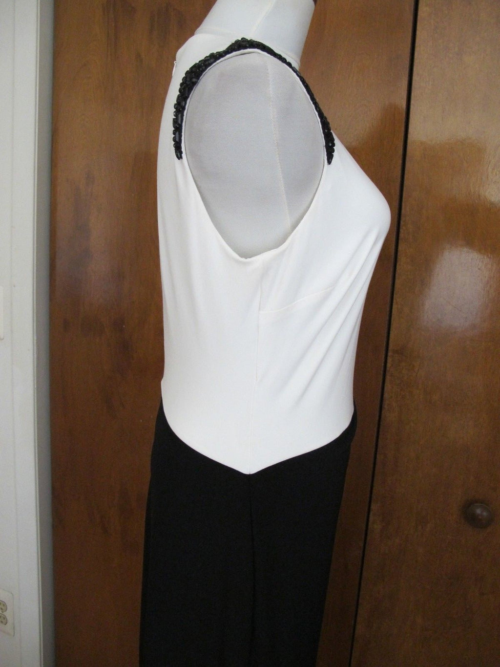 Ralph Lauren women's maxi black white evening stylish detailed new dress size 12