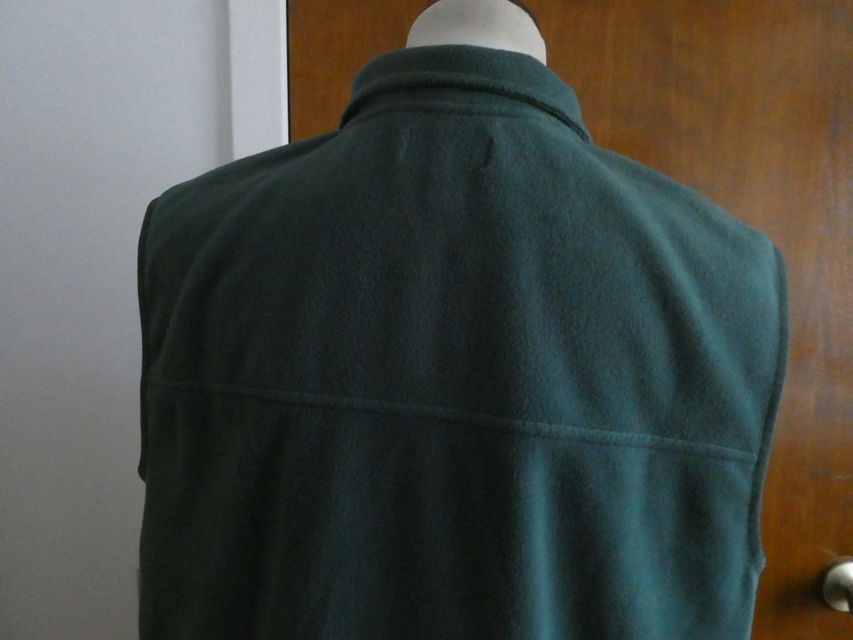 Croft Barrow Women's Green Full Zip Extra Soft Vest w/Pockets Size LT