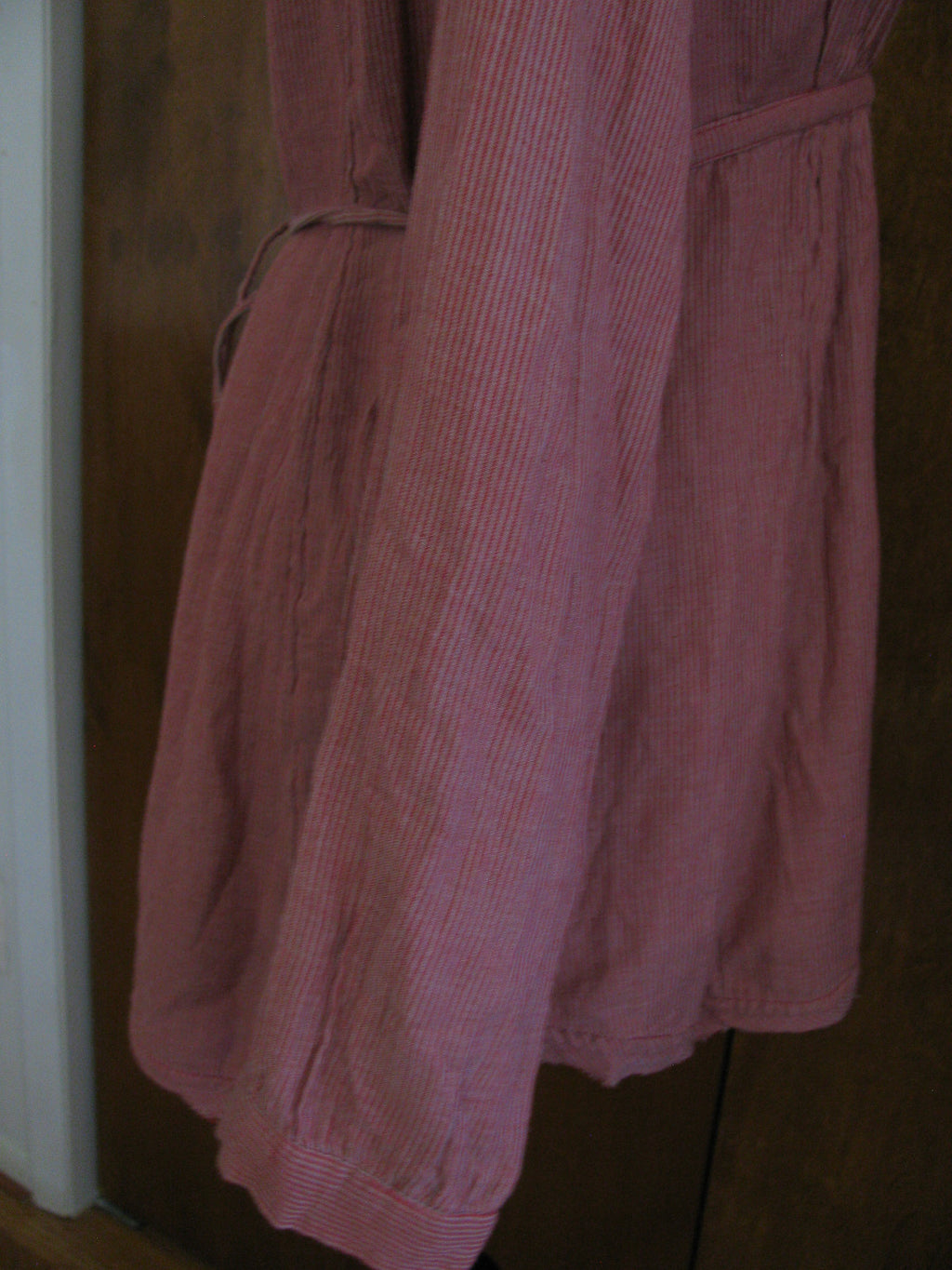 Free People women's red stripe combo cotton lined tunic top 