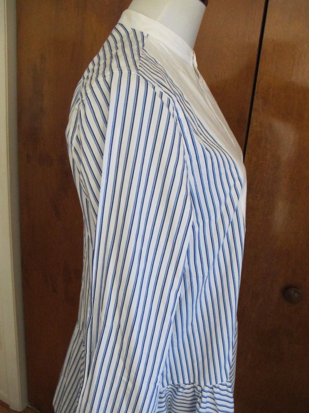 Polo Ralph Lauren women’s white blue gorgeous cotton New long sleeves dress 10